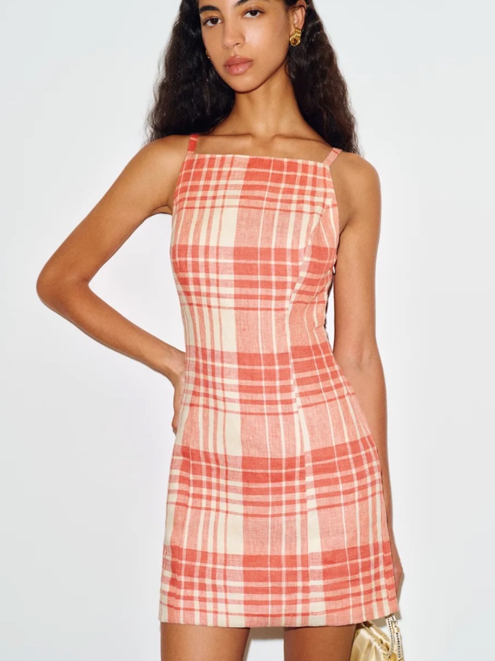 NWT Reformation Mona Linen Dress